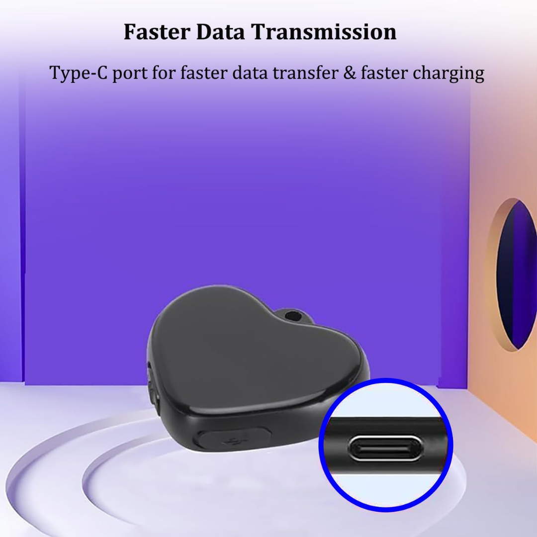 Stealth Heart Voice Activated Recorder